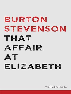 cover image of That Affair at Elizabeth